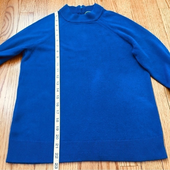Karen Scott luxsoft Mock Neck Blue Sweater - Picture 10 of 16